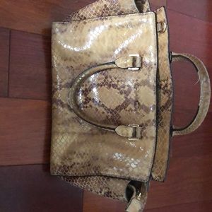 Michael Kors snakeskin handbag.  Used.